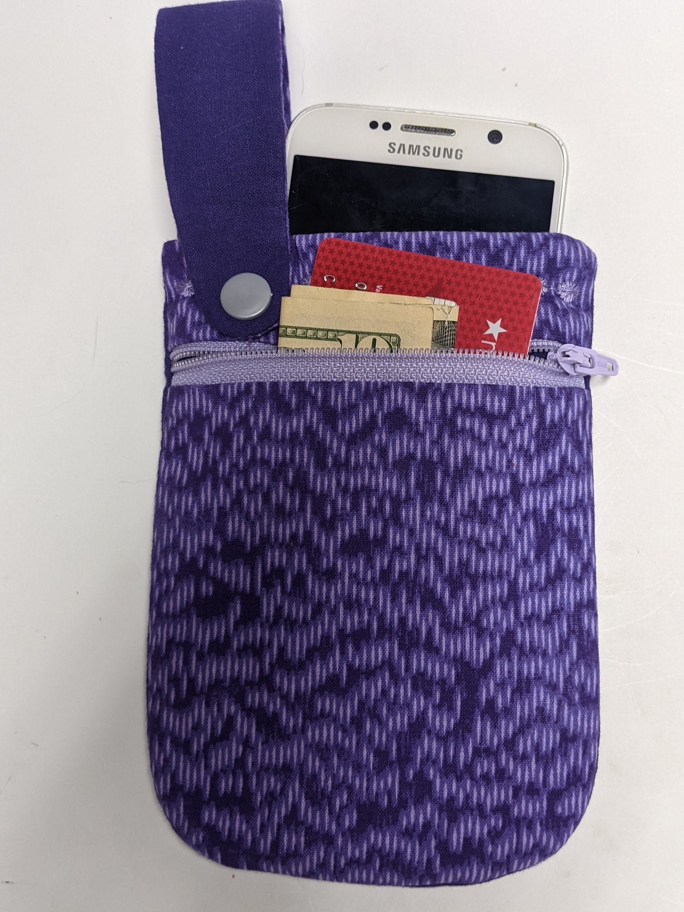 Cell Phone Pouch Secured Around a Belt Loop