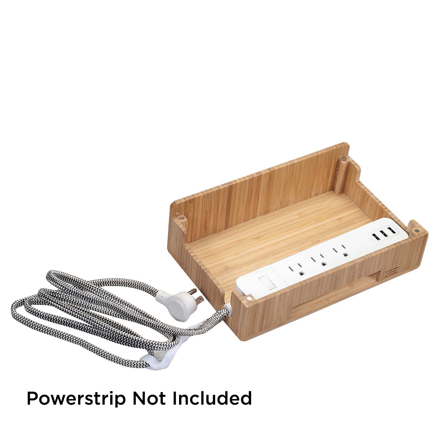 MobileVision Bamboo Charging Station & Multi Device Organizer Slim Version for Smartphones, Tablets, and Laptops - Image 4