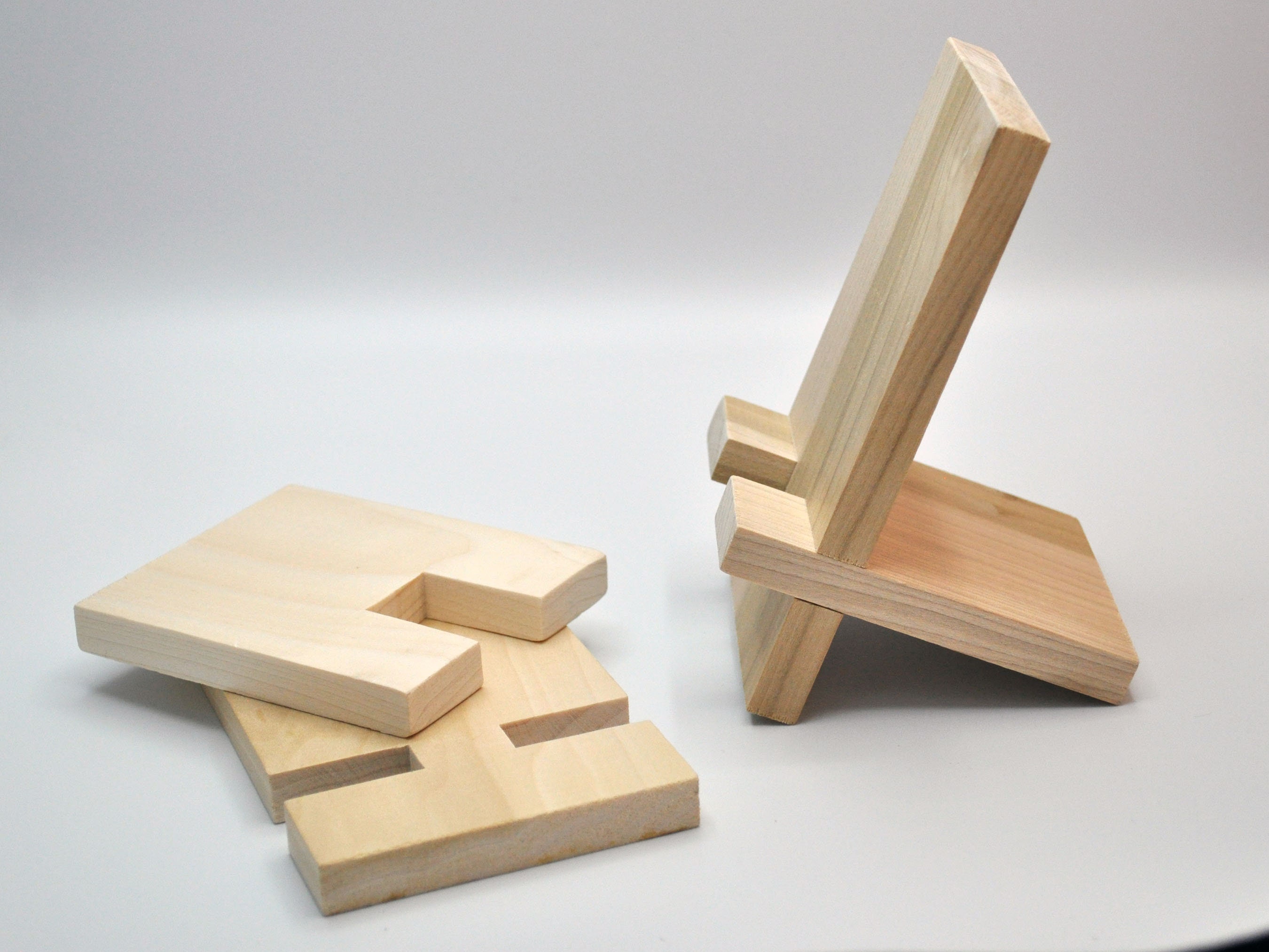Wood Phone Stand - Simple Desk Holder - Image 4