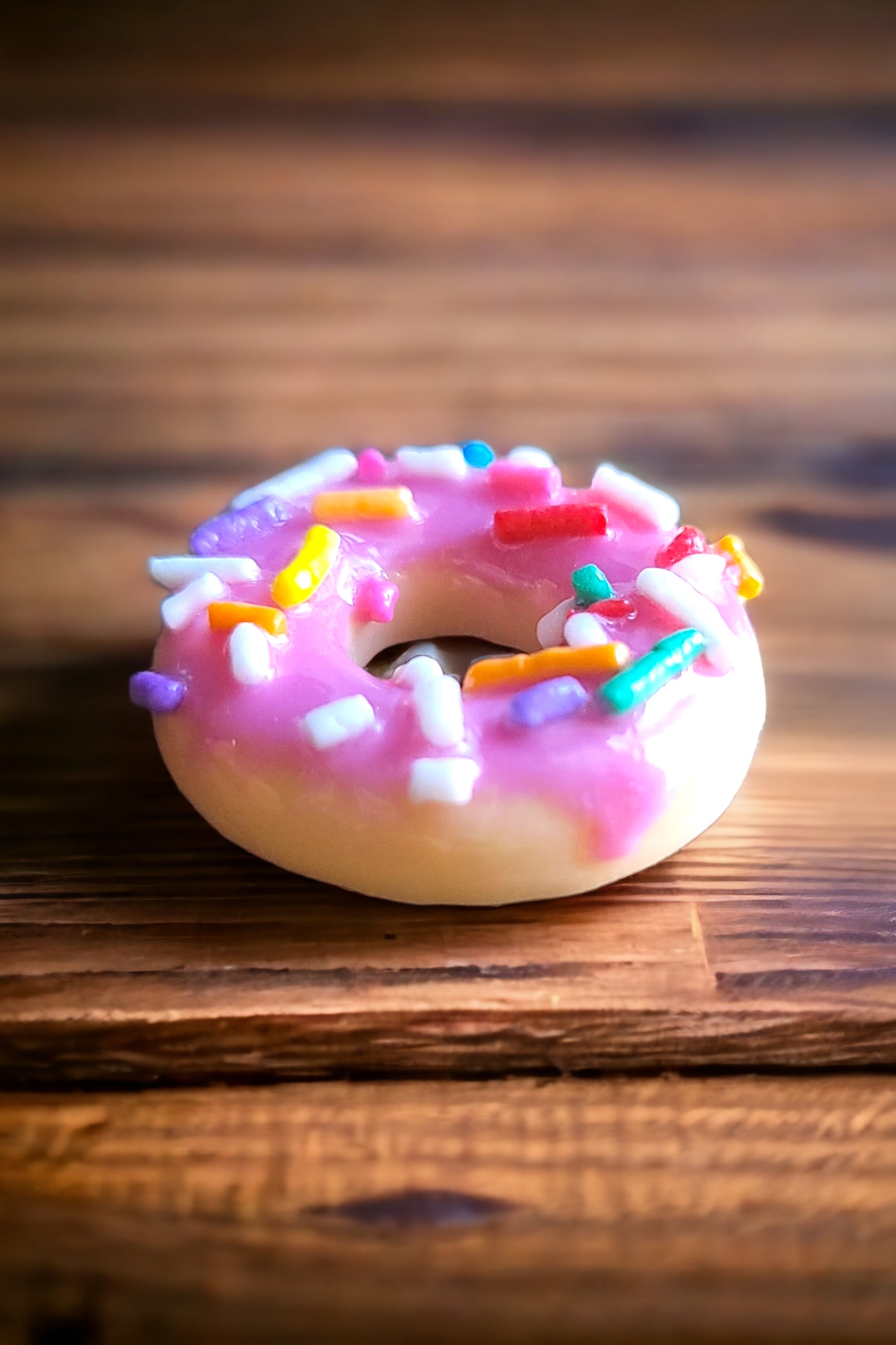 Sprinkle Doughnut Phone Grip: Strawberry Scented, Magnetic Option Available - Image 2