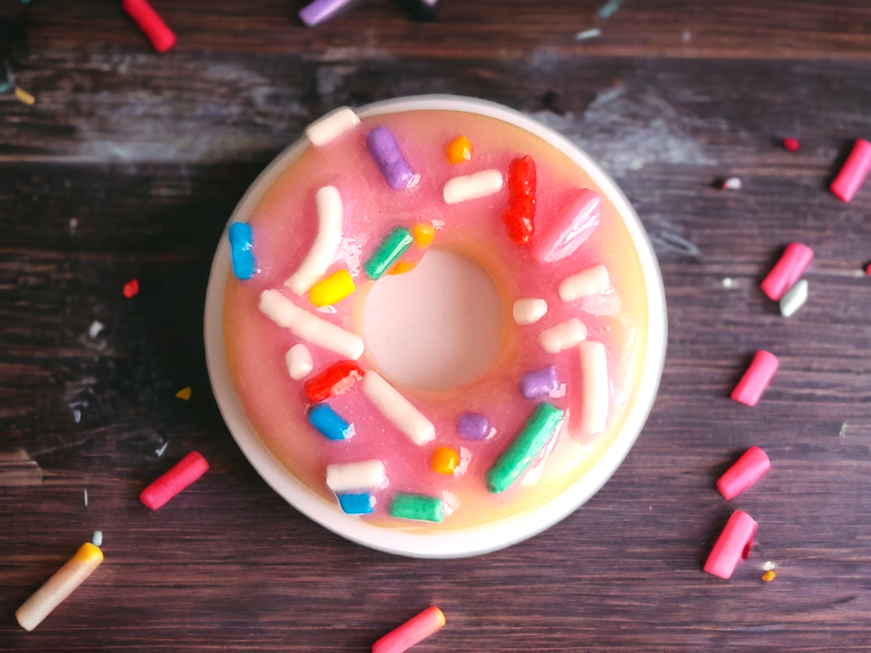 Sprinkle Doughnut Phone Grip: Strawberry Scented, Magnetic Option Available - Image 4
