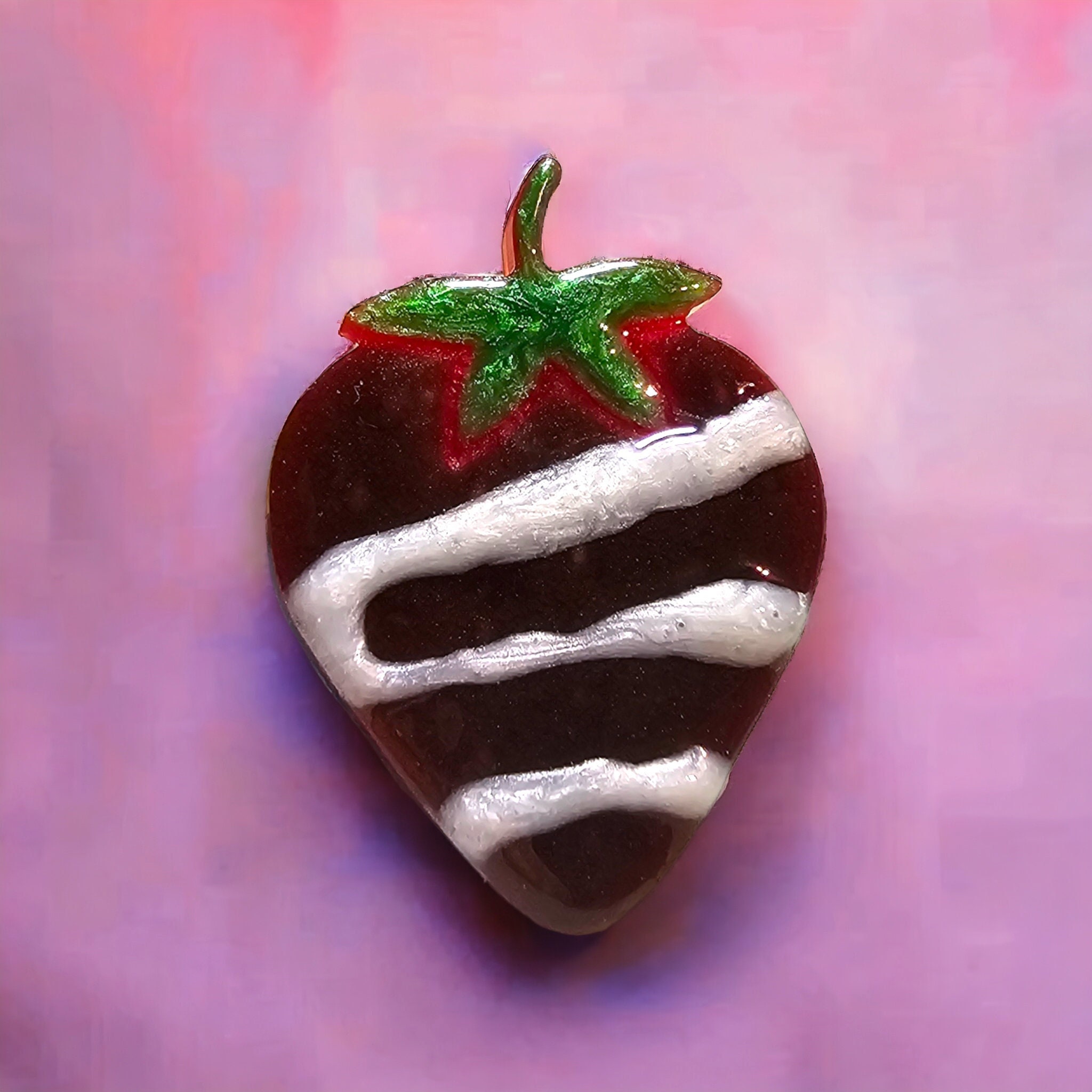 Scented Chocolate Covered Strawberry Phone Grip - Image 2