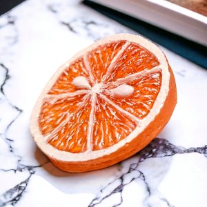 Scented Orange Slice Phone Grip - Resin Style, Magnetic Option