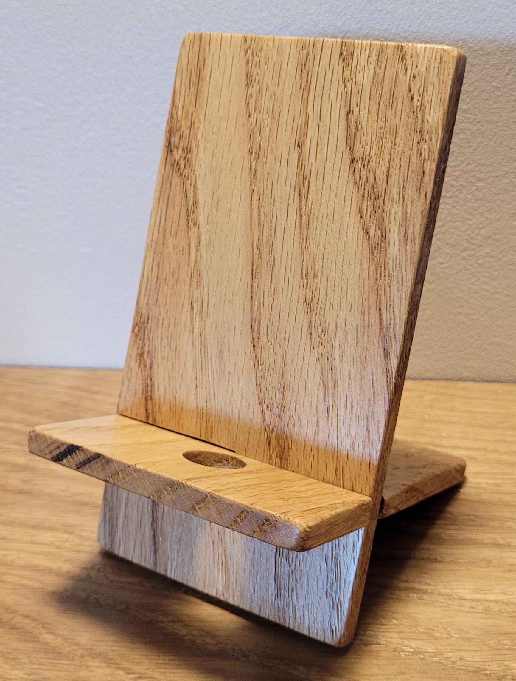 Wood Phone Stand - Oak, Walnut and Sipo - Image 4