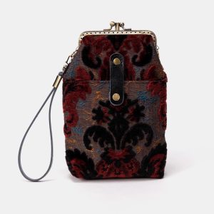 Vintage-Style Fabric Phone Case and Passport Holder
