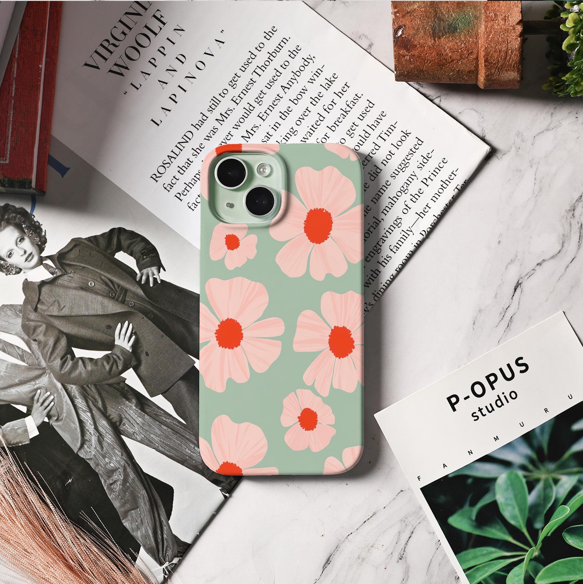 Simple Flowers Phone Case for iPhone Models