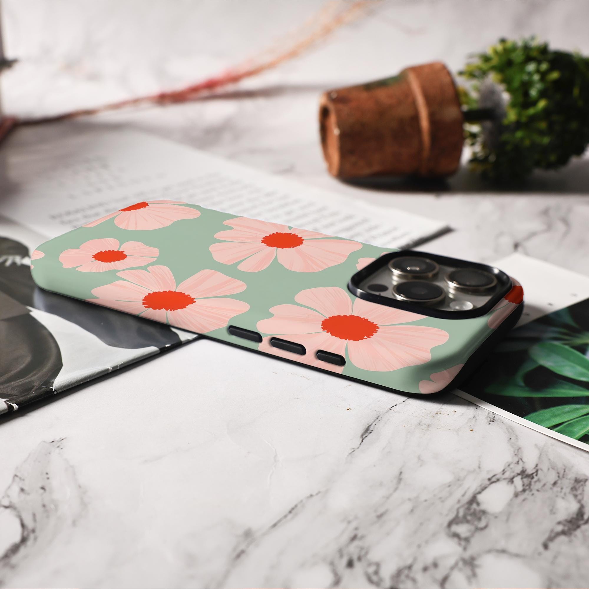 Simple Flowers Phone Case for iPhone Models - Image 8
