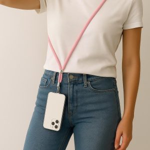 Crossbody Phone Lanyard Strap for iPhone & Android | Adjustable Hands-Free Phone Holder | Clear Bag Alternative for Events and Travel