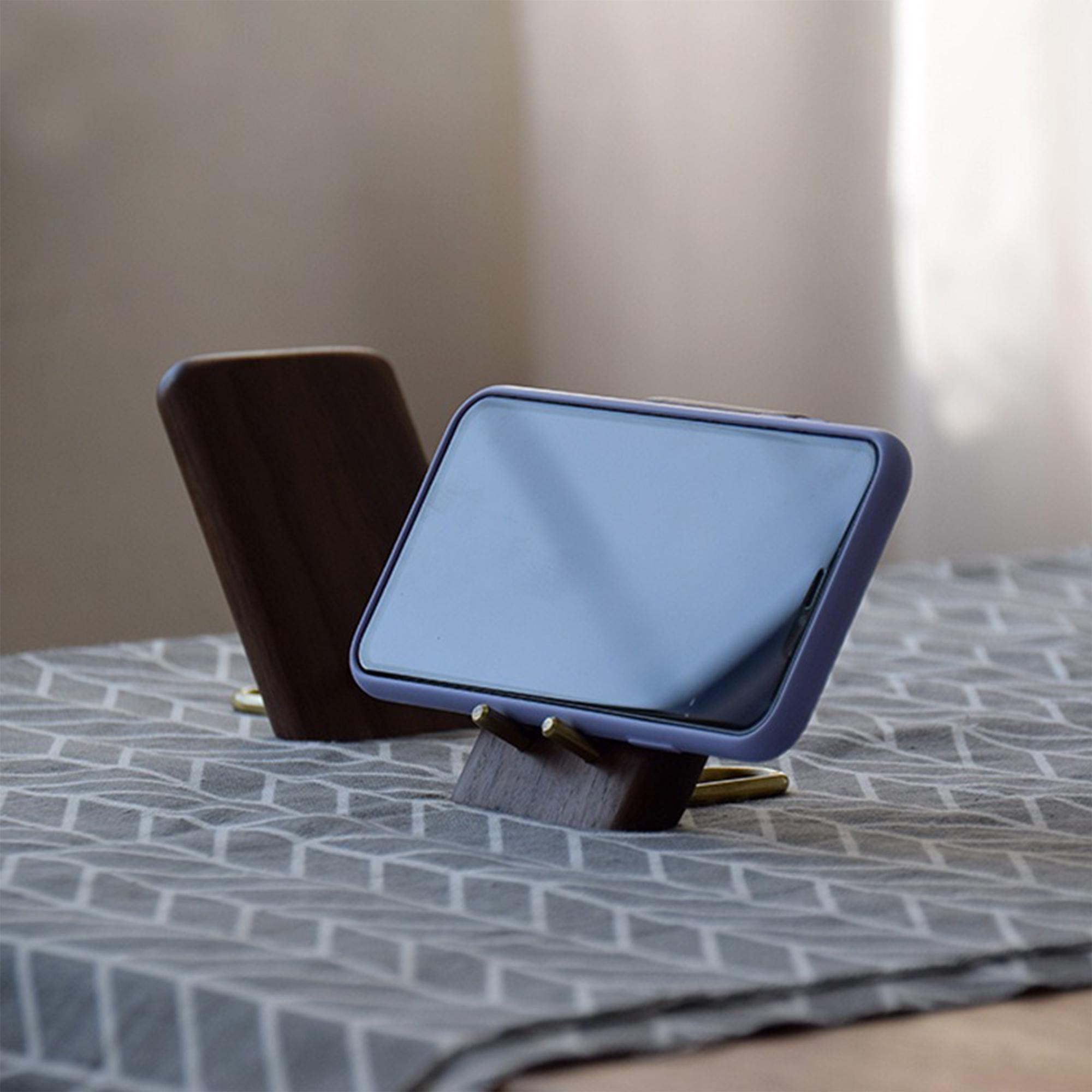 Solid Wood Phone Stand: Walnut Free personalization - Image 4