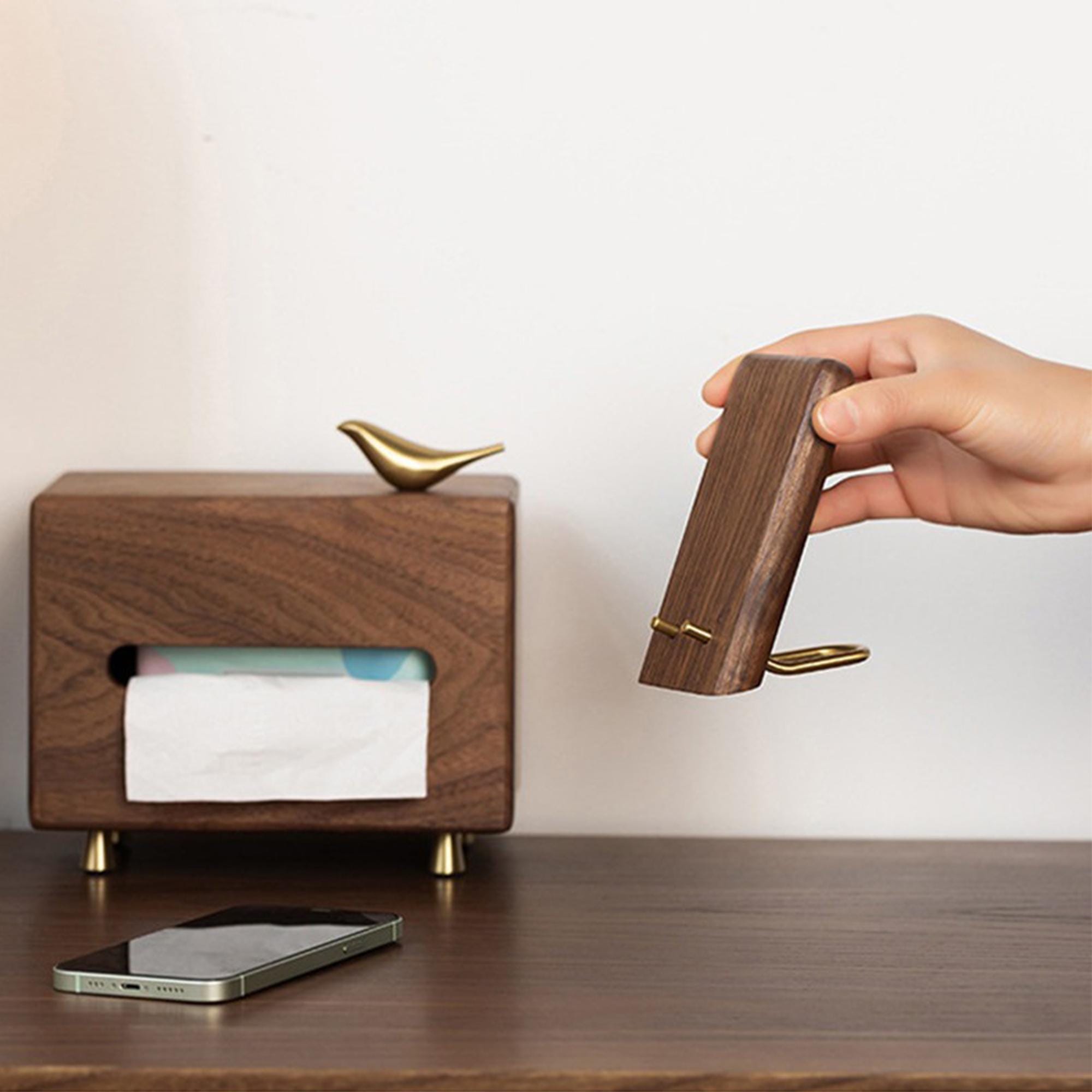 Solid Wood Phone Stand - Walnut Finish - Image 7