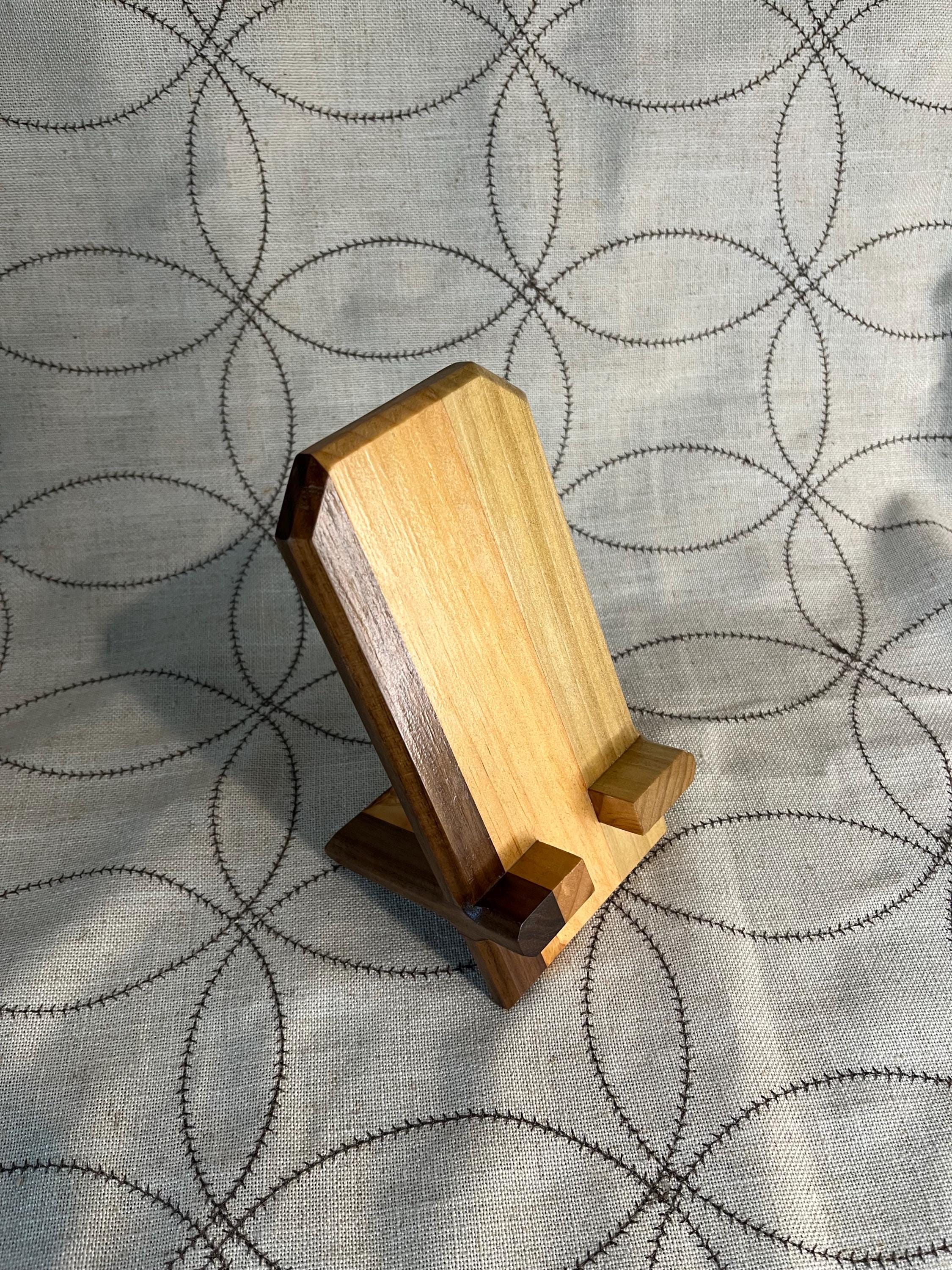 Multi-Wood Phone Stand for Desk - Image 2