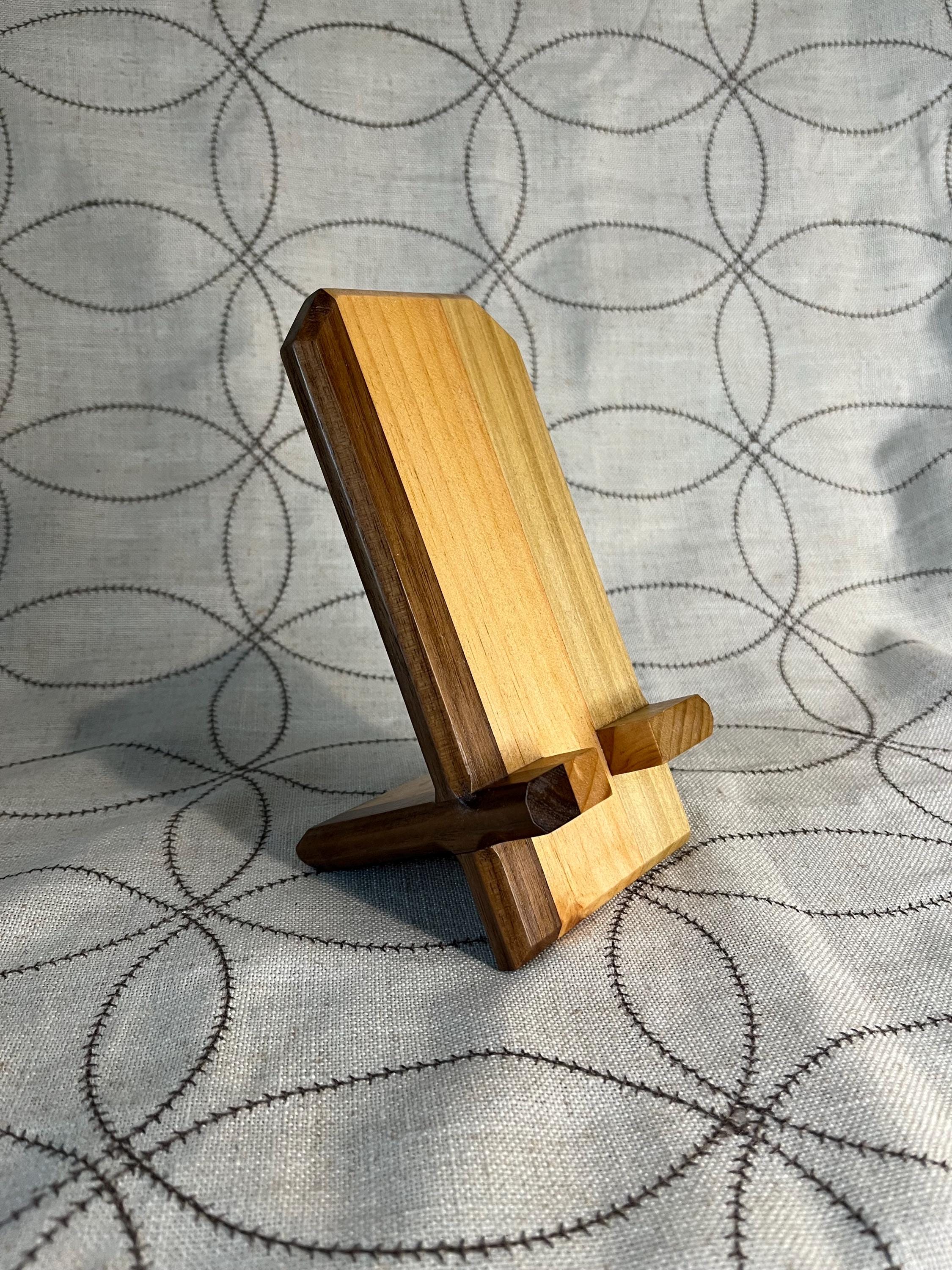 Multi-Wood Phone Stand for Desk