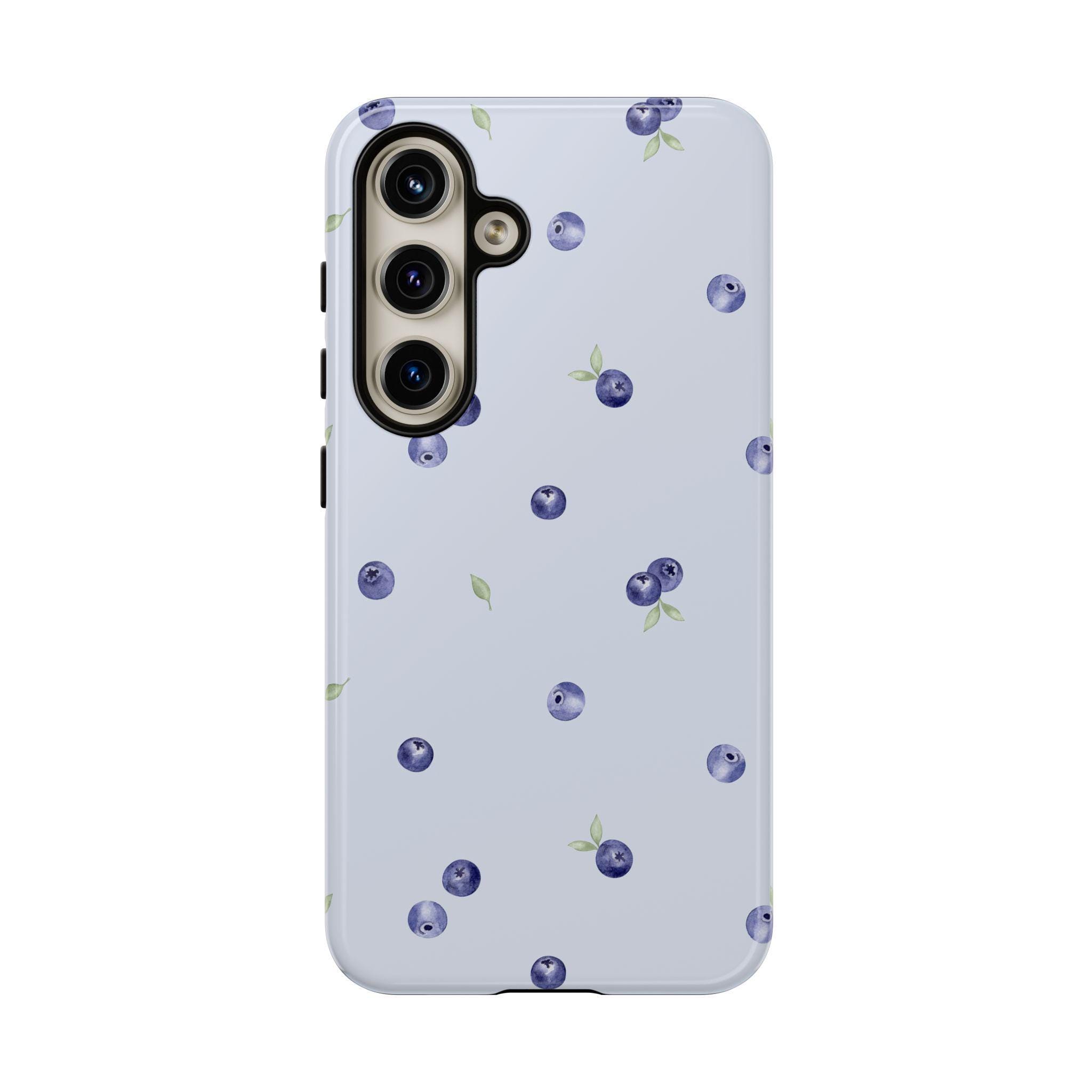Blueberry Pattern Phone Case, Trendy Fruit Design - Image 5