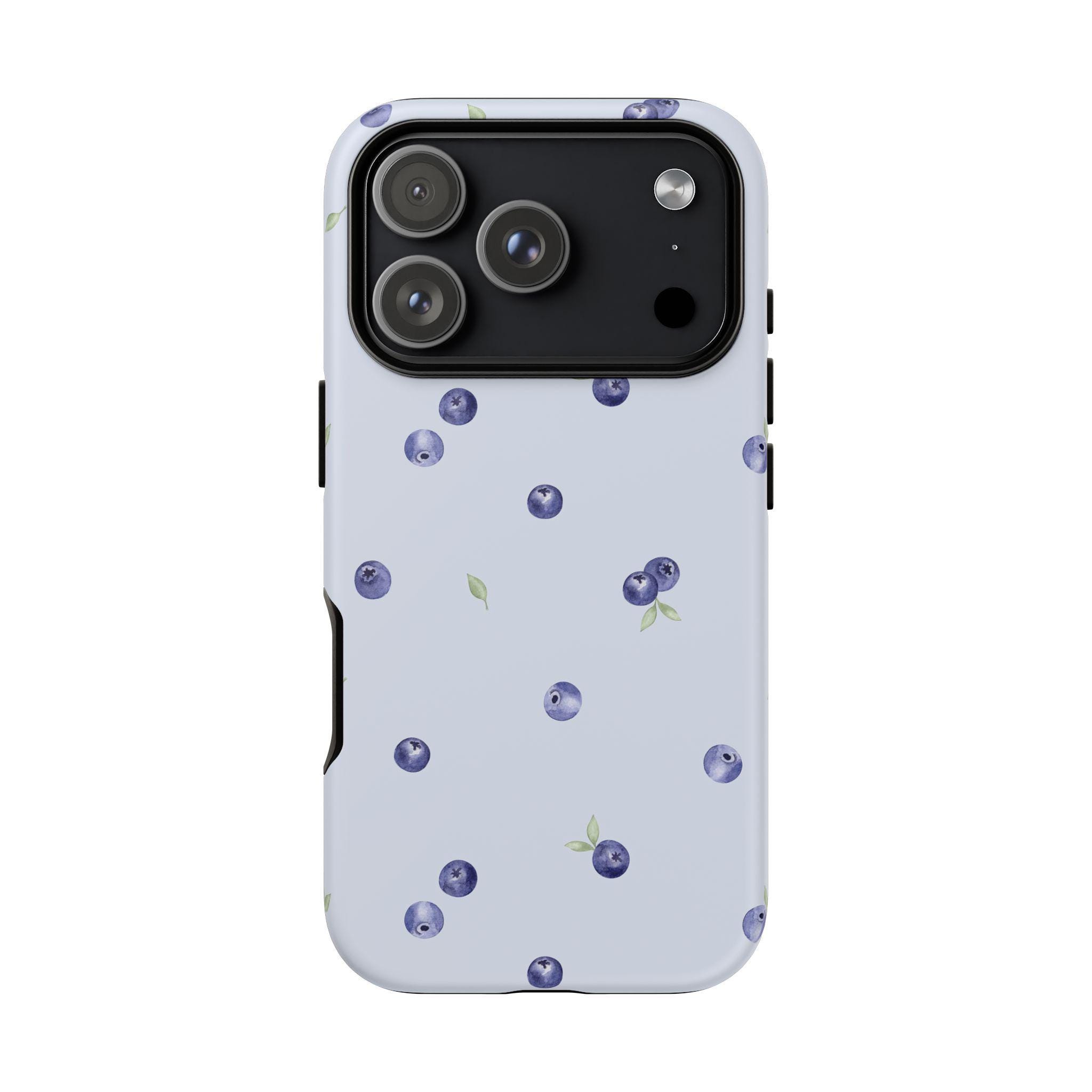 Blueberry Pattern Phone Case, Trendy Fruit Design - Image 9