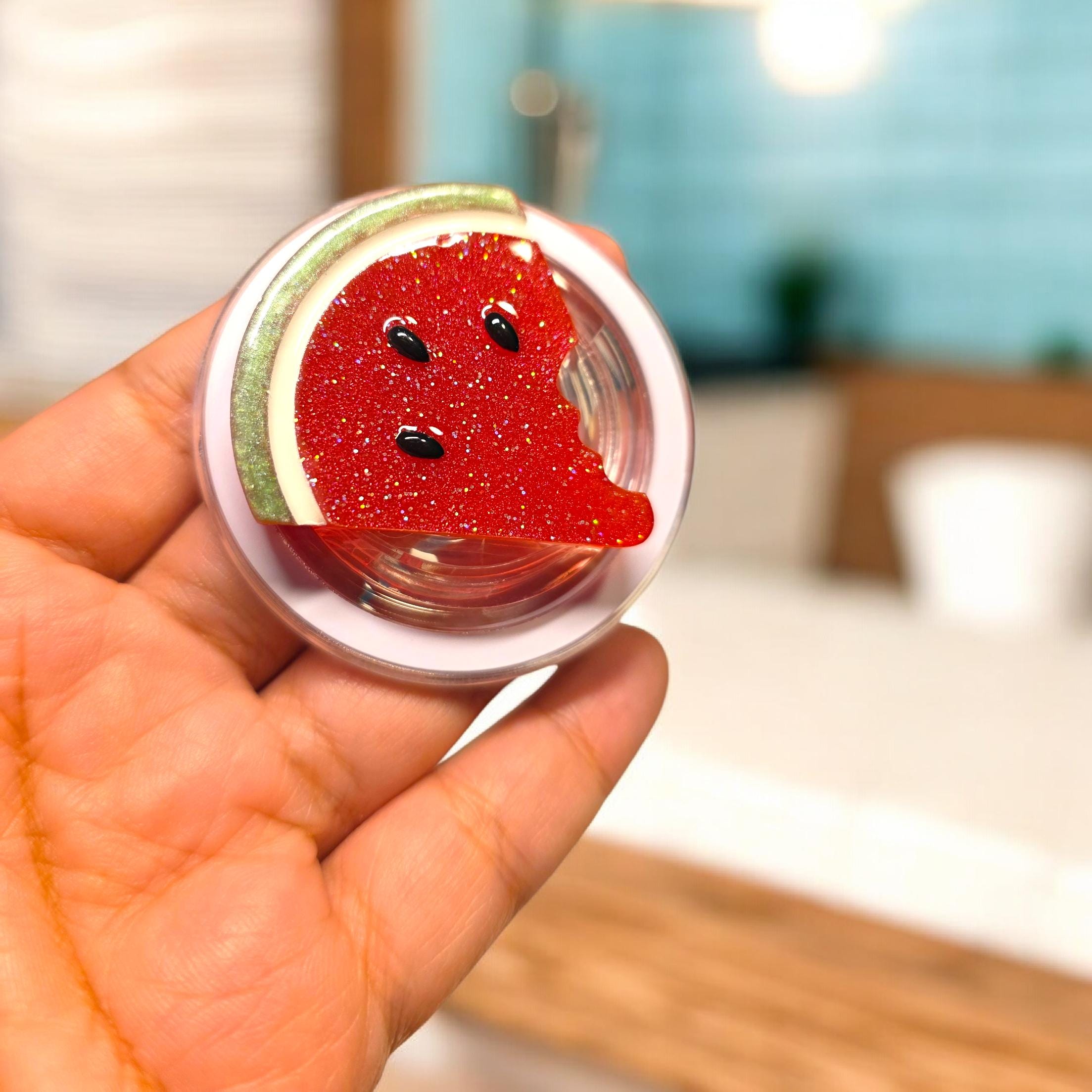 Watermelon Phone Grip: Resin Epoxy, Magnetic or Adhesive Option, Kindle Grip - Image 2