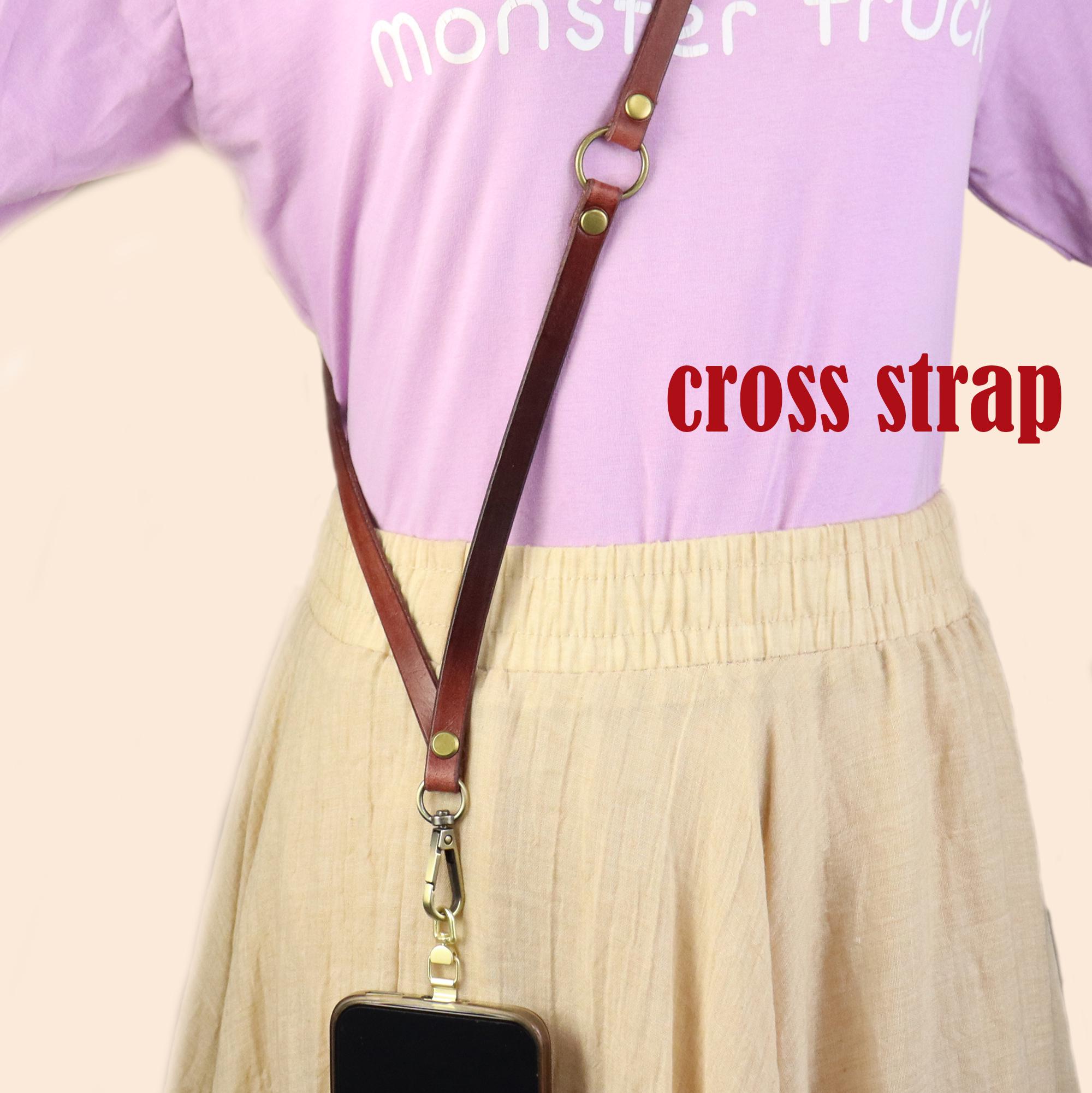 Leather Cell Phone Strap Crossbody Body Lanyard - Image 7