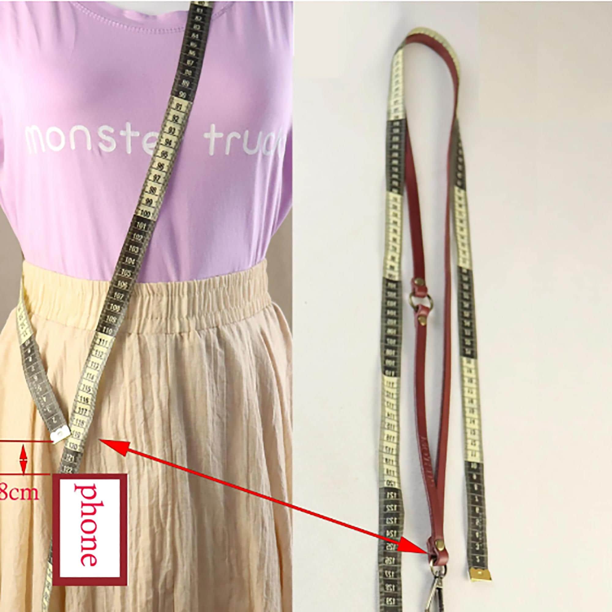 Leather Cell Phone Strap Crossbody Body Lanyard - Image 8
