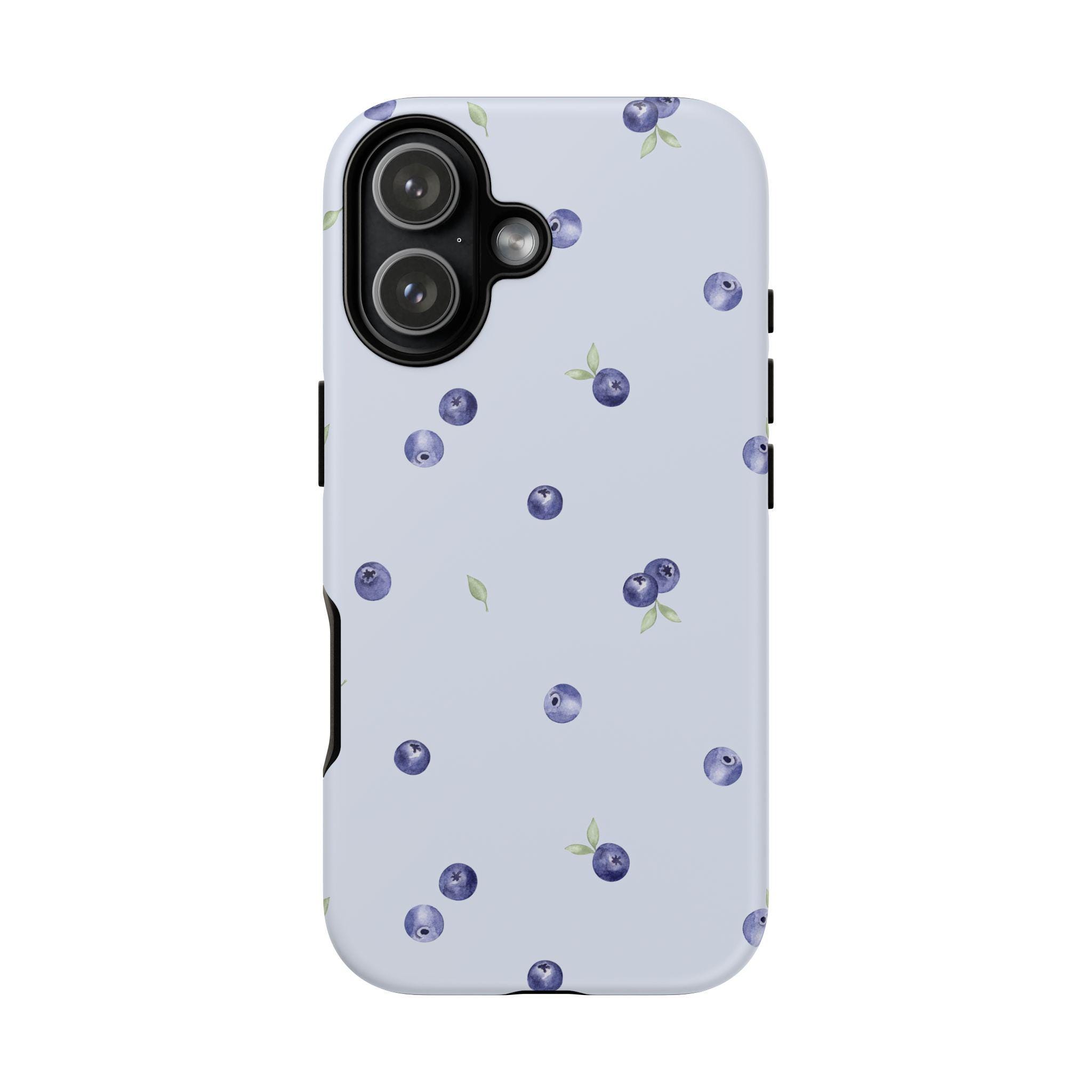 Blueberry Pattern Phone Case, Trendy Fruit Design - Image 7