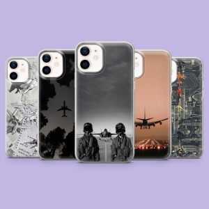 Aviation Phone Case Plane Pilot Cover for iPhone 17 Pro, 16, 15, 14, 13, Samsung S25, S24FE, S23, S22, A16, A55, A25, Pixel 9