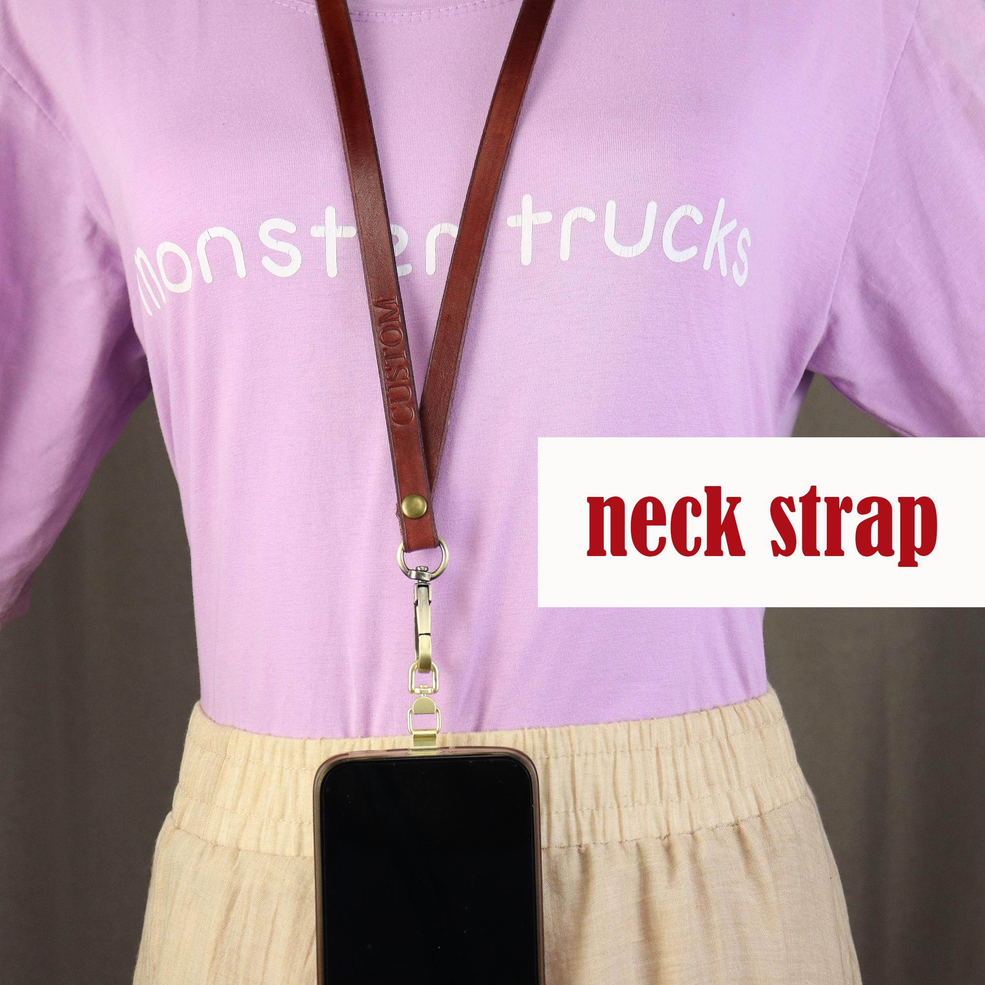 Leather Cell Phone Strap Crossbody Body Lanyard - Image 6