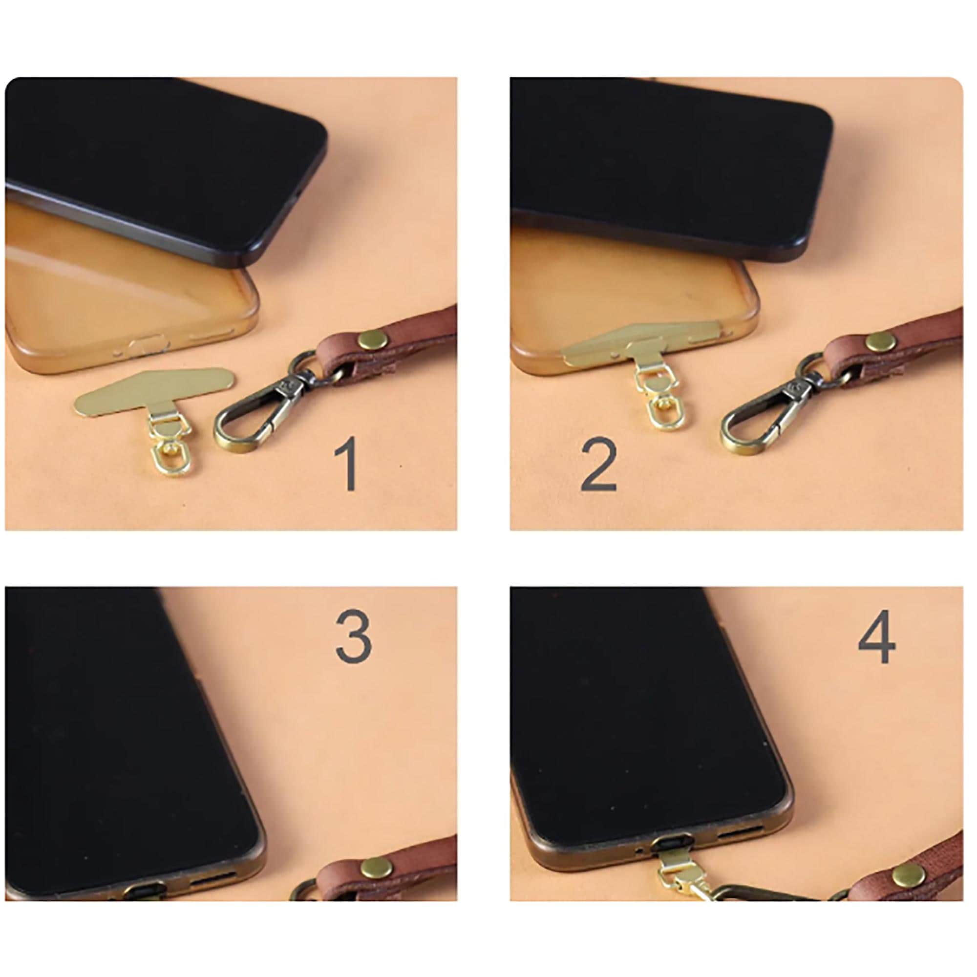 Leather Cell Phone Strap Crossbody Body Lanyard - Image 10