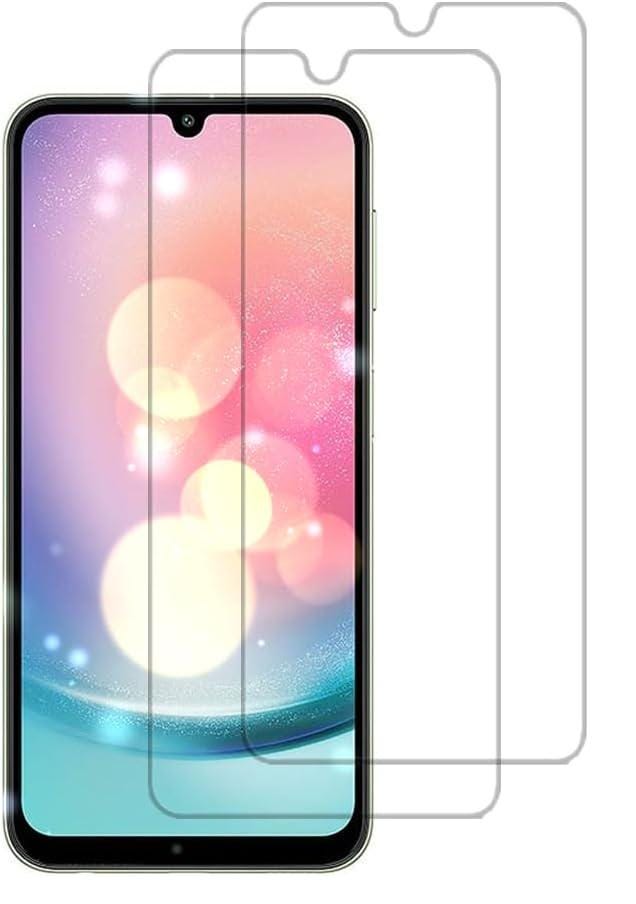 2-Pack Tempered Glass Screen Protector Designed for Samsung Galaxy A24 4G/5G, Anti Scratch, Bubble Free