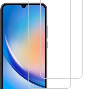 2-Pack Tempered Glass Screen Protector Designed for Samsung Galaxy A34 4G/5G, Anti Scratch, Bubble Free