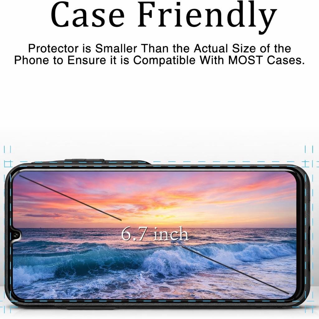 2-Pack Tempered Glass Screen Protector Designed for Samsung Galaxy A05s 4G, Anti Scratch, Bubble Free - Image 2