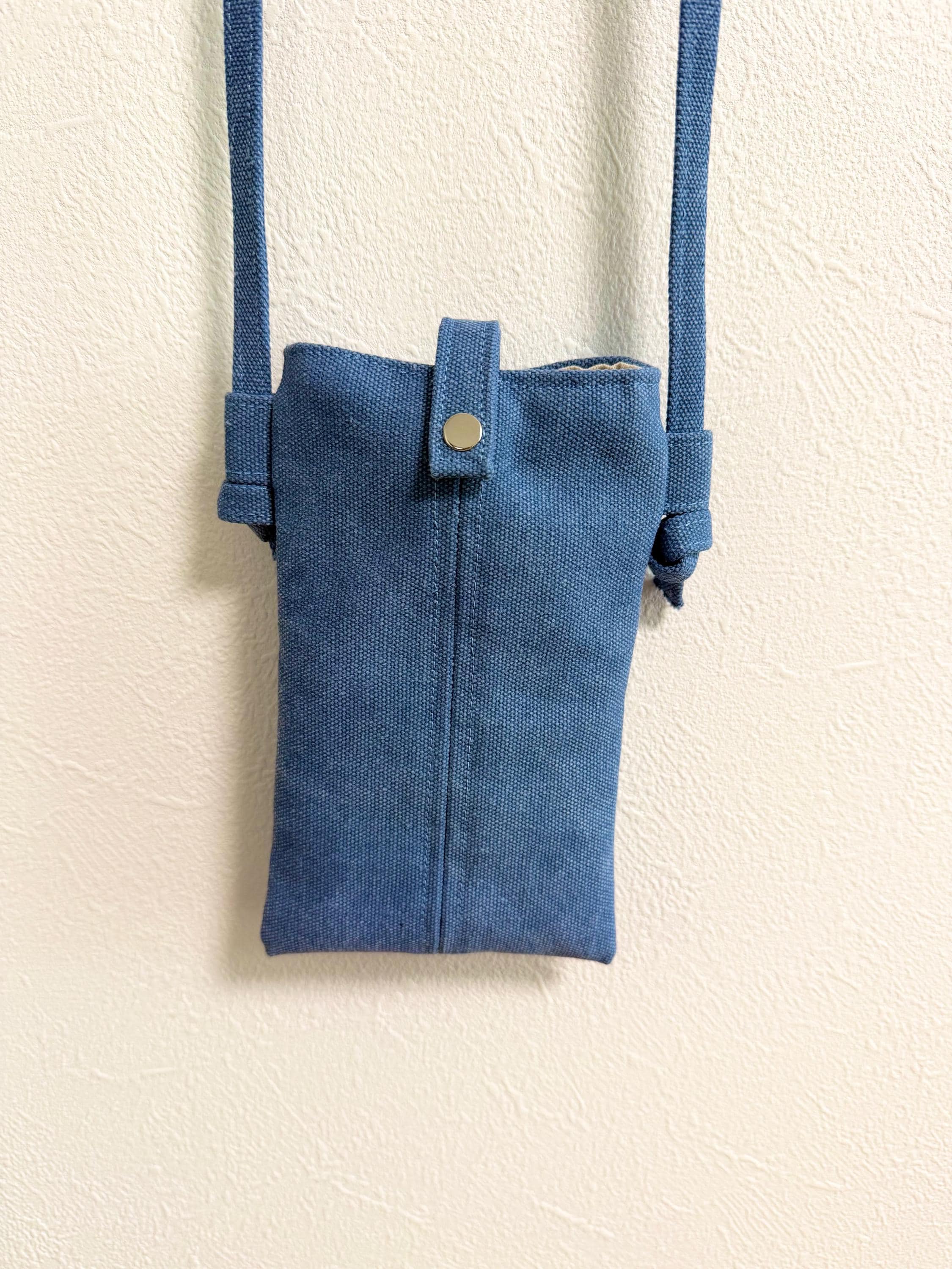 Minimalist Canvas Phone Pouch, Custom Size Crossbody Bag - Image 4