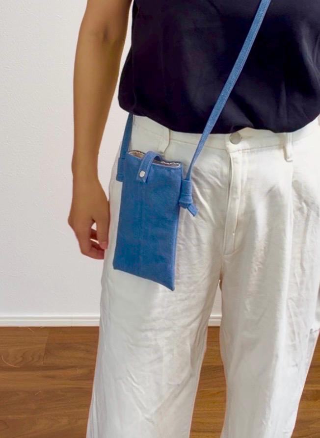 Minimalist Canvas Phone Pouch, Custom Size Crossbody Bag