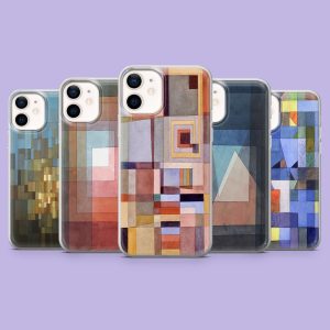 Paul Klee Phone Case Cubism Abstract Art Cover for iPhone 17Pro, 16, 15, 14, 13, 12, Samsung S26, S25, S24, S23Fe, A16, A56, Pixel 10, 9Pro