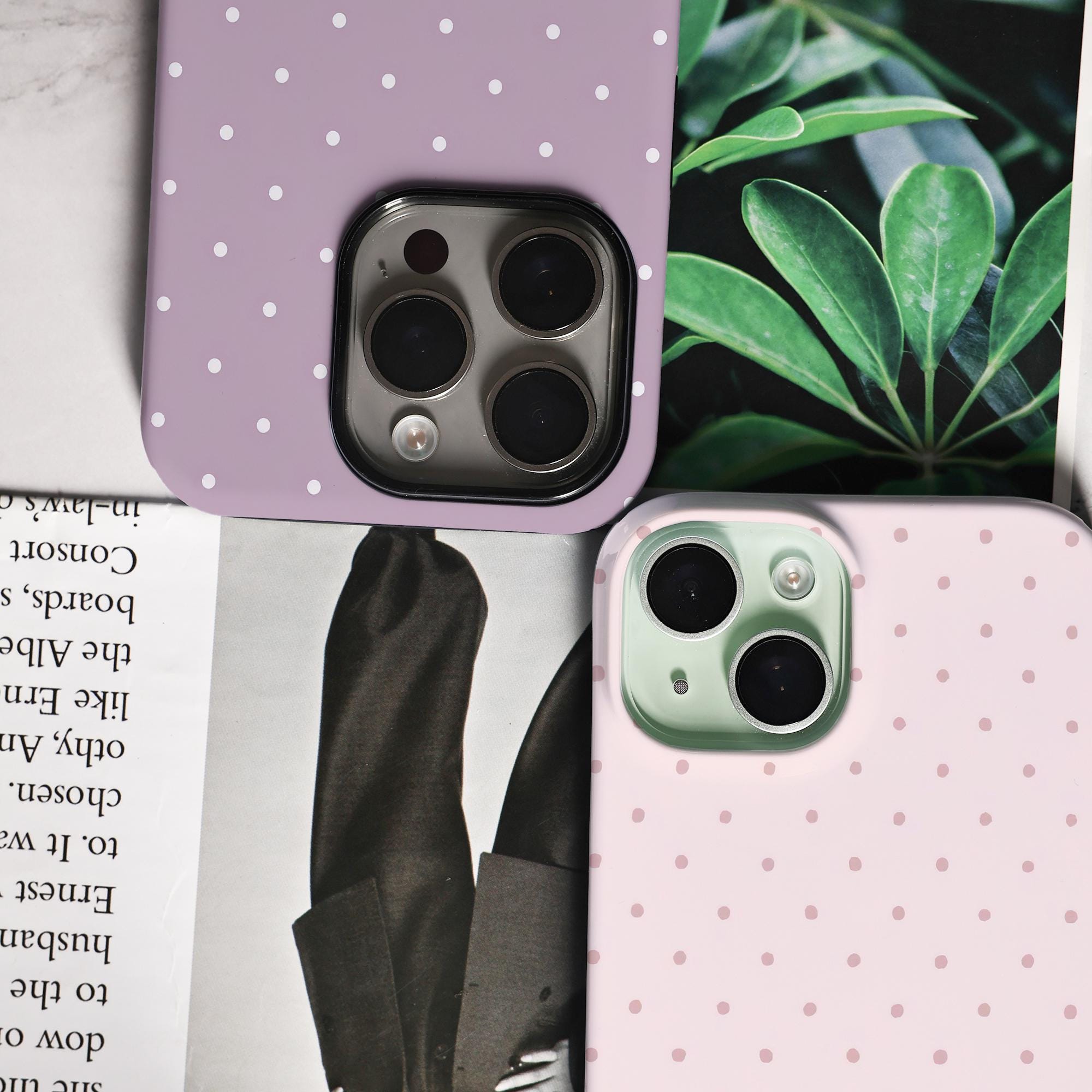Customizable Polka Dot Phone Case for iPhone Models - Image 5