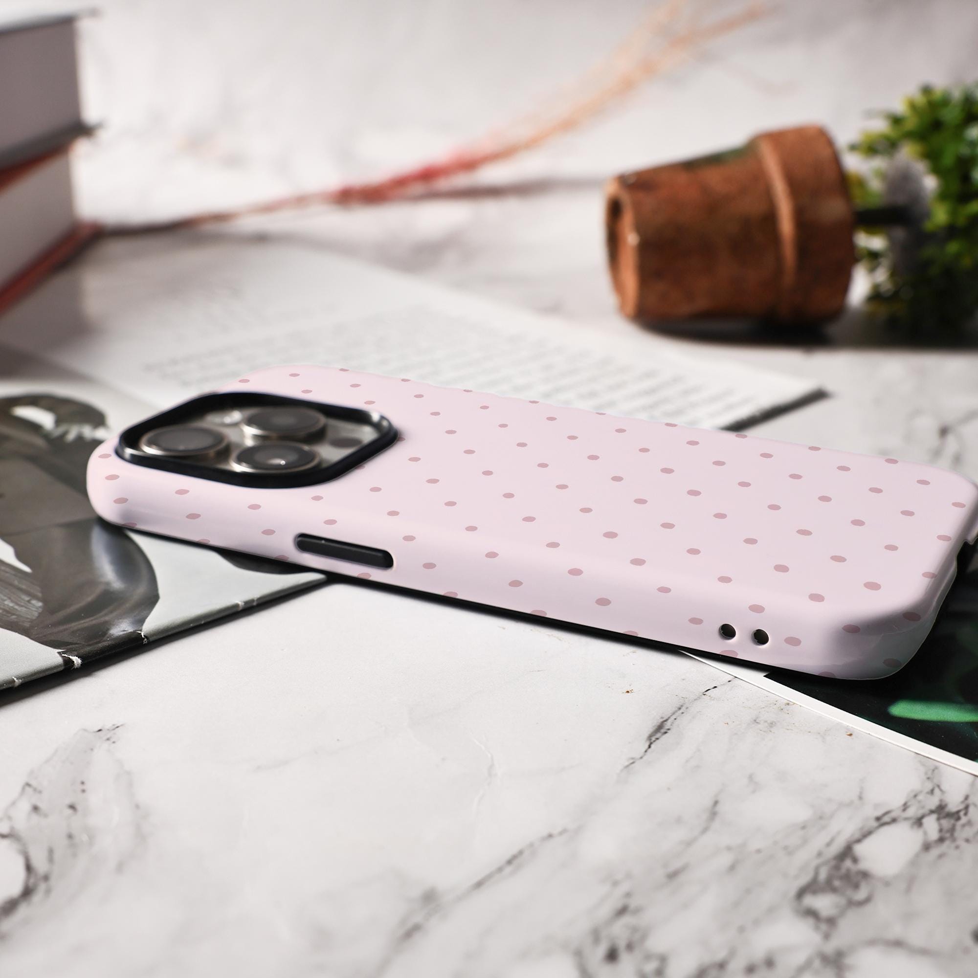 Customizable Polka Dot Phone Case for iPhone Models - Image 7
