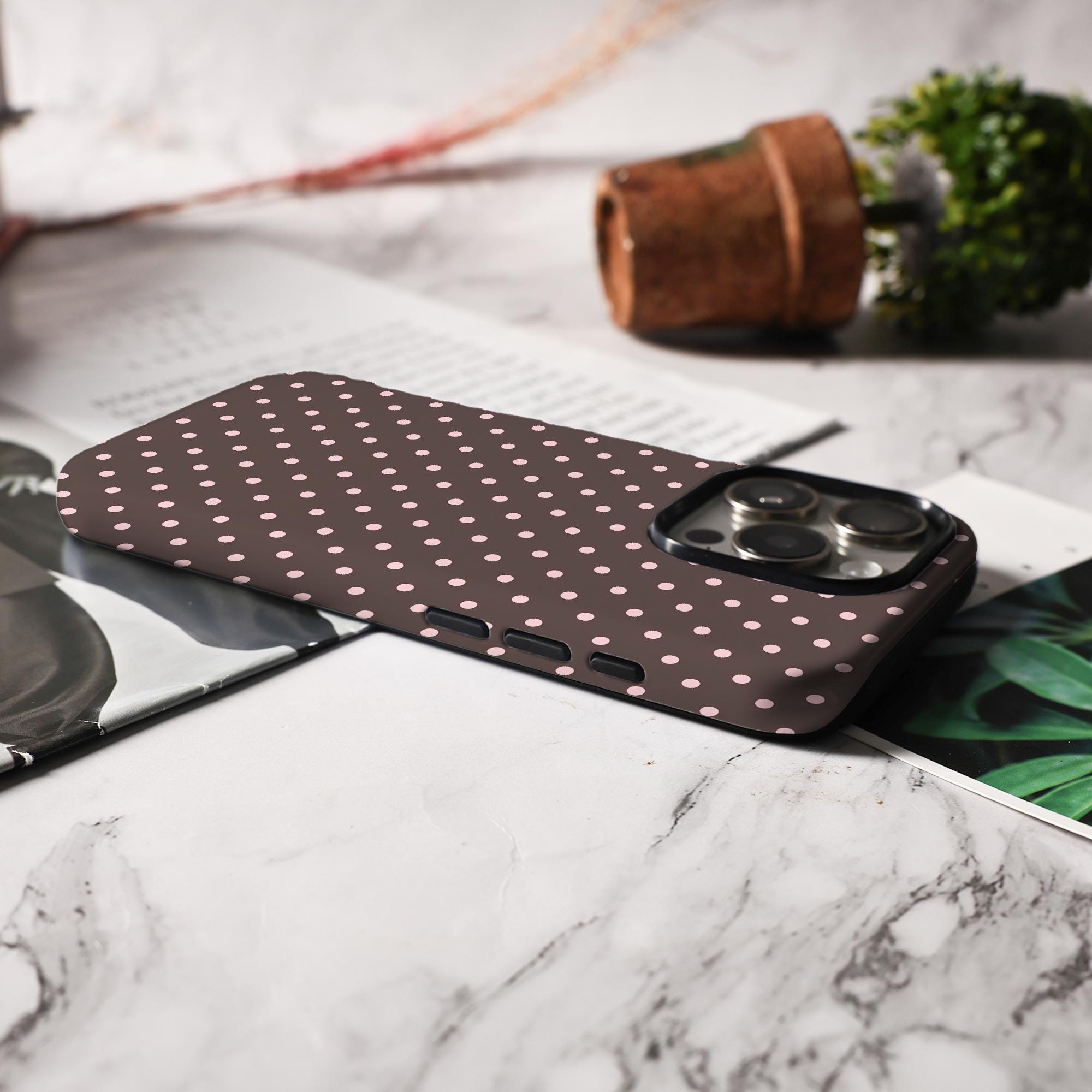 Customizable Polka Dot Phone Case for iPhone Models - Image 6