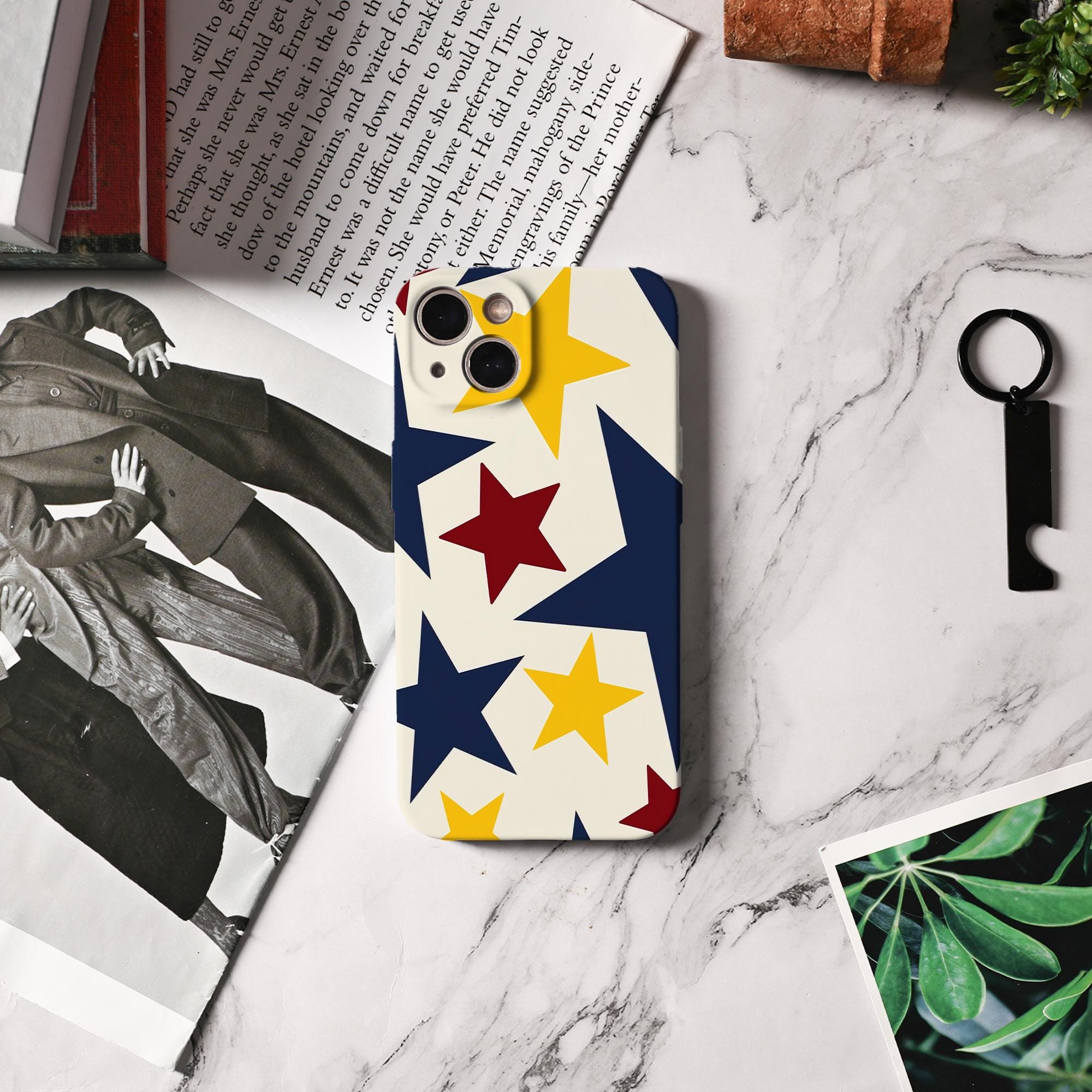 Customizable Star Design Phone Case for iPhone Models - Image 2