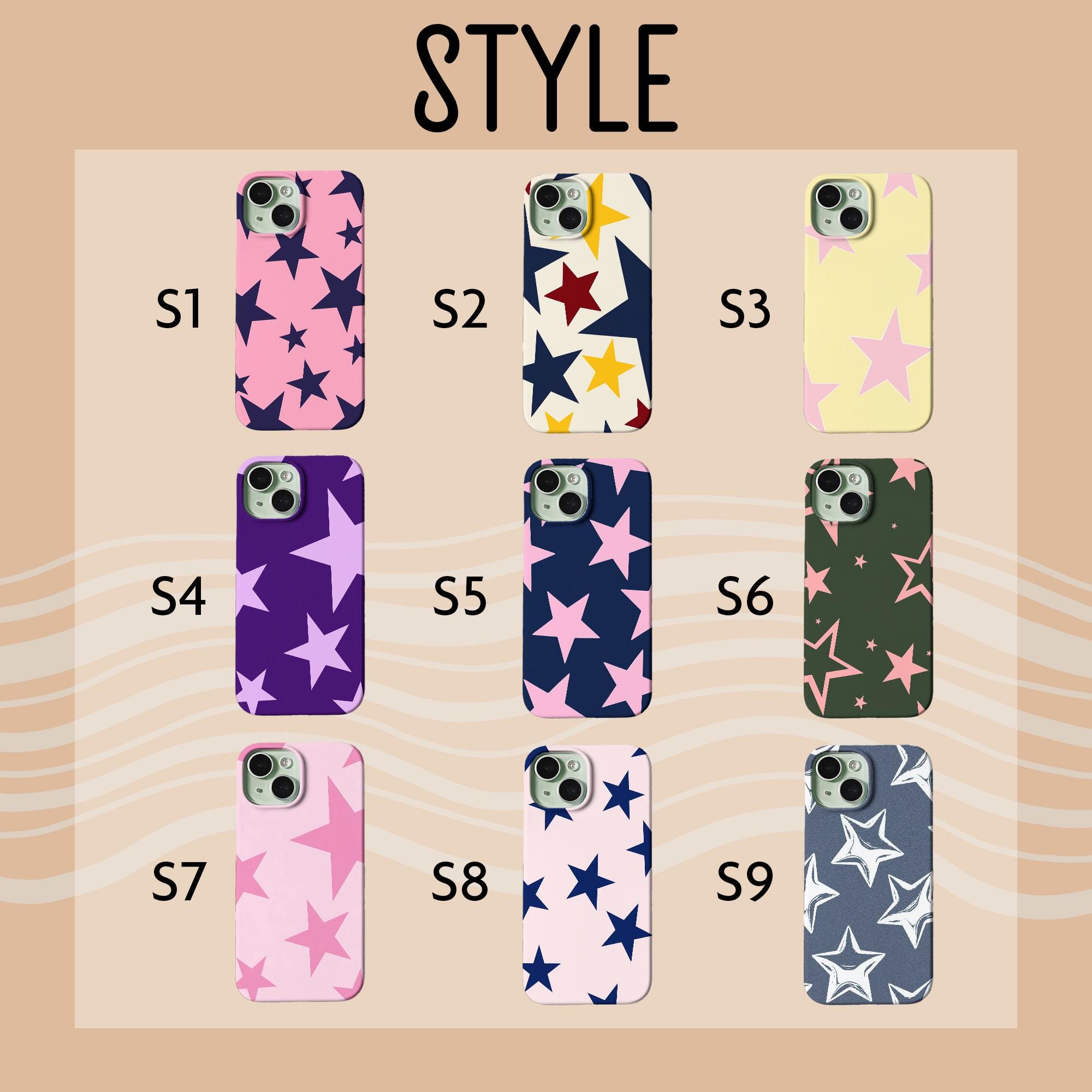 Customizable Star Design Phone Case for iPhone Models - Image 10