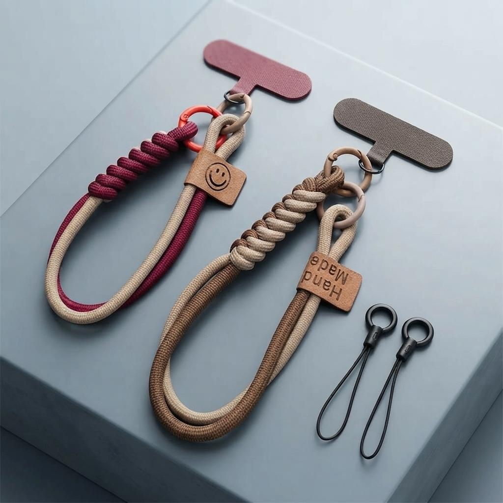 Woven Phone Wrist Strap, Colorful Braided Lanyard for Smartphones - Image 3