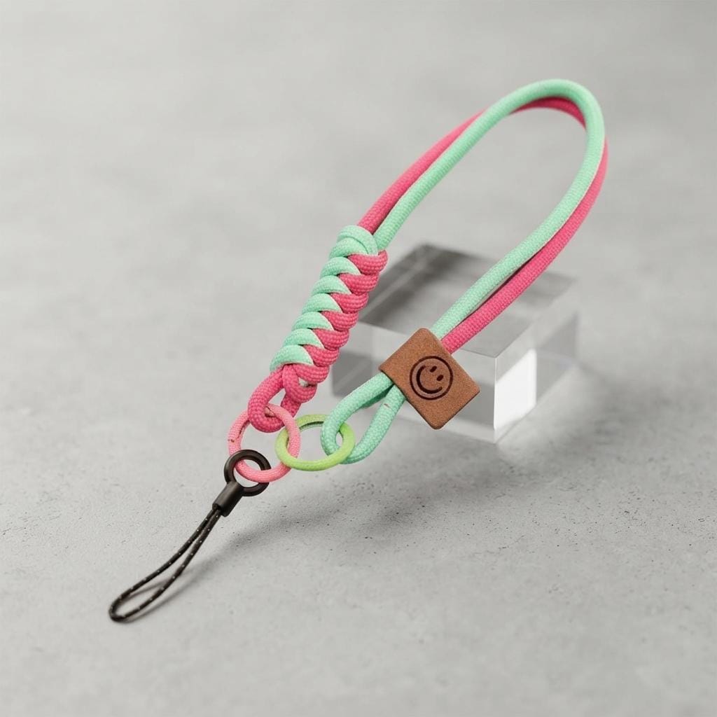 Woven Phone Wrist Strap, Colorful Braided Lanyard for Smartphones - Image 9