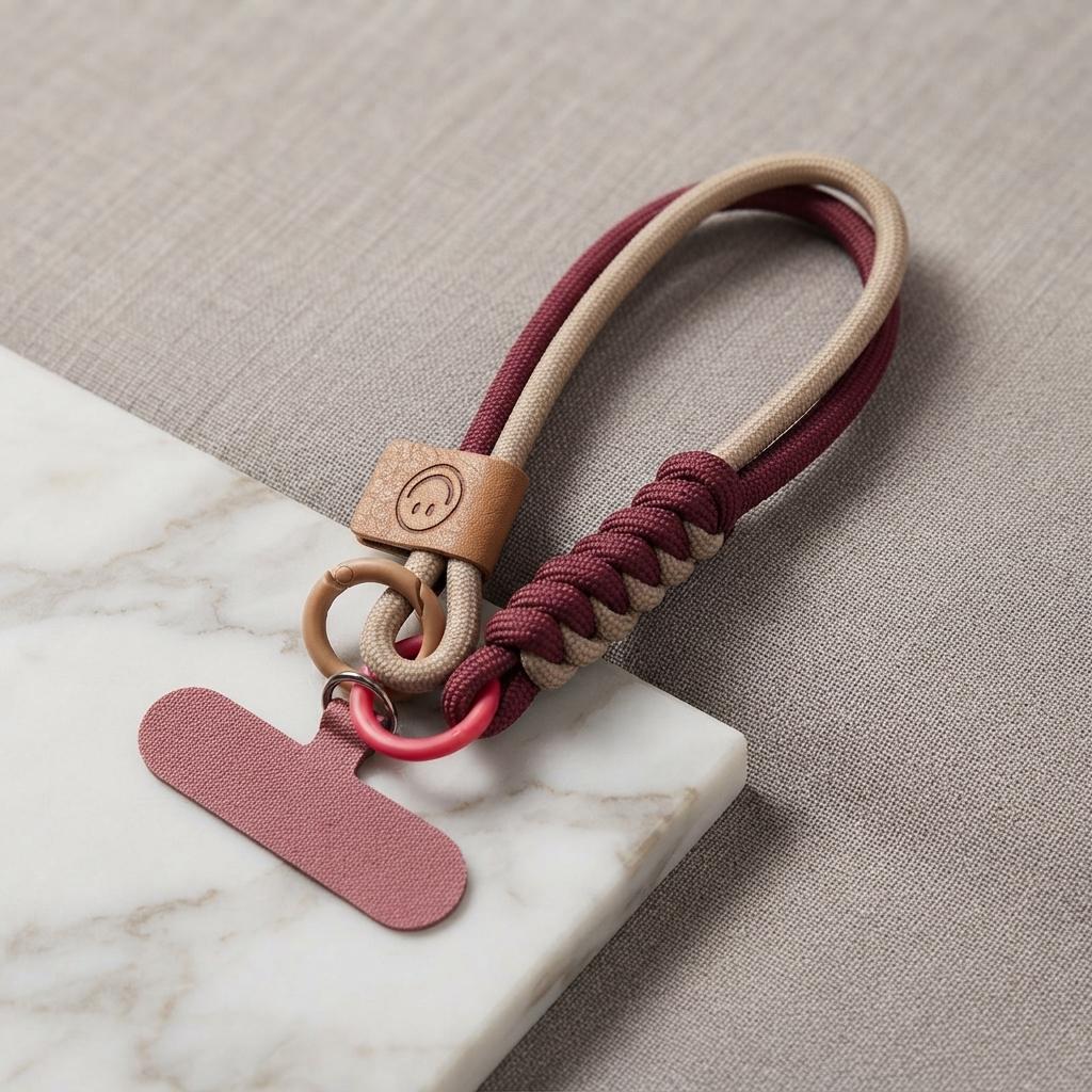 Woven Phone Wrist Strap, Colorful Braided Lanyard for Smartphones - Image 2