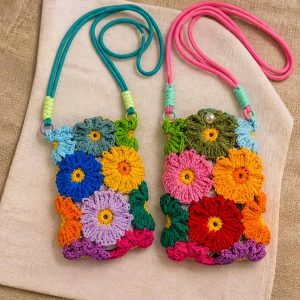 Floral Crochet Phone Case and Crossbody Phone Bag