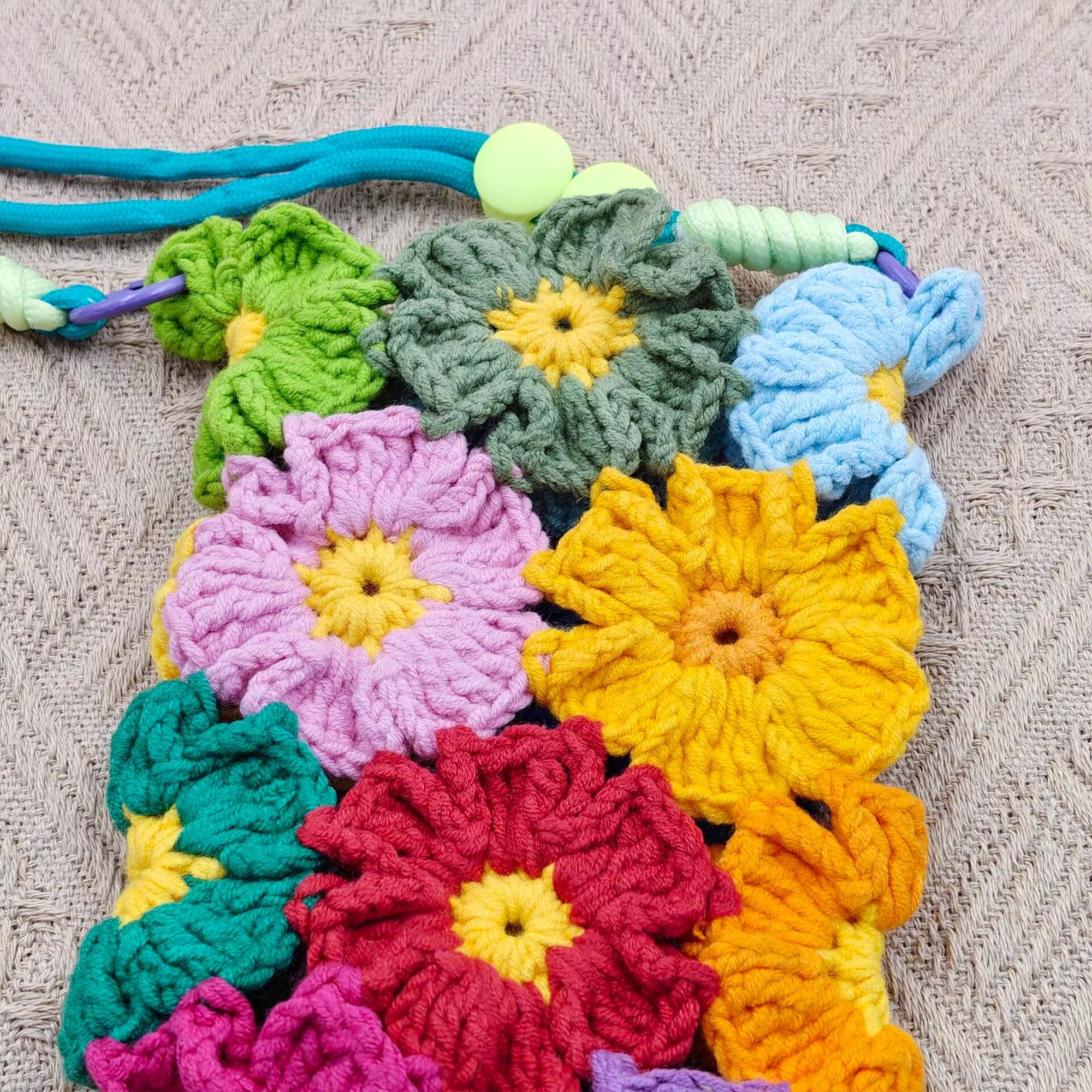Floral Crochet Phone Case and Crossbody Phone Bag - Image 9