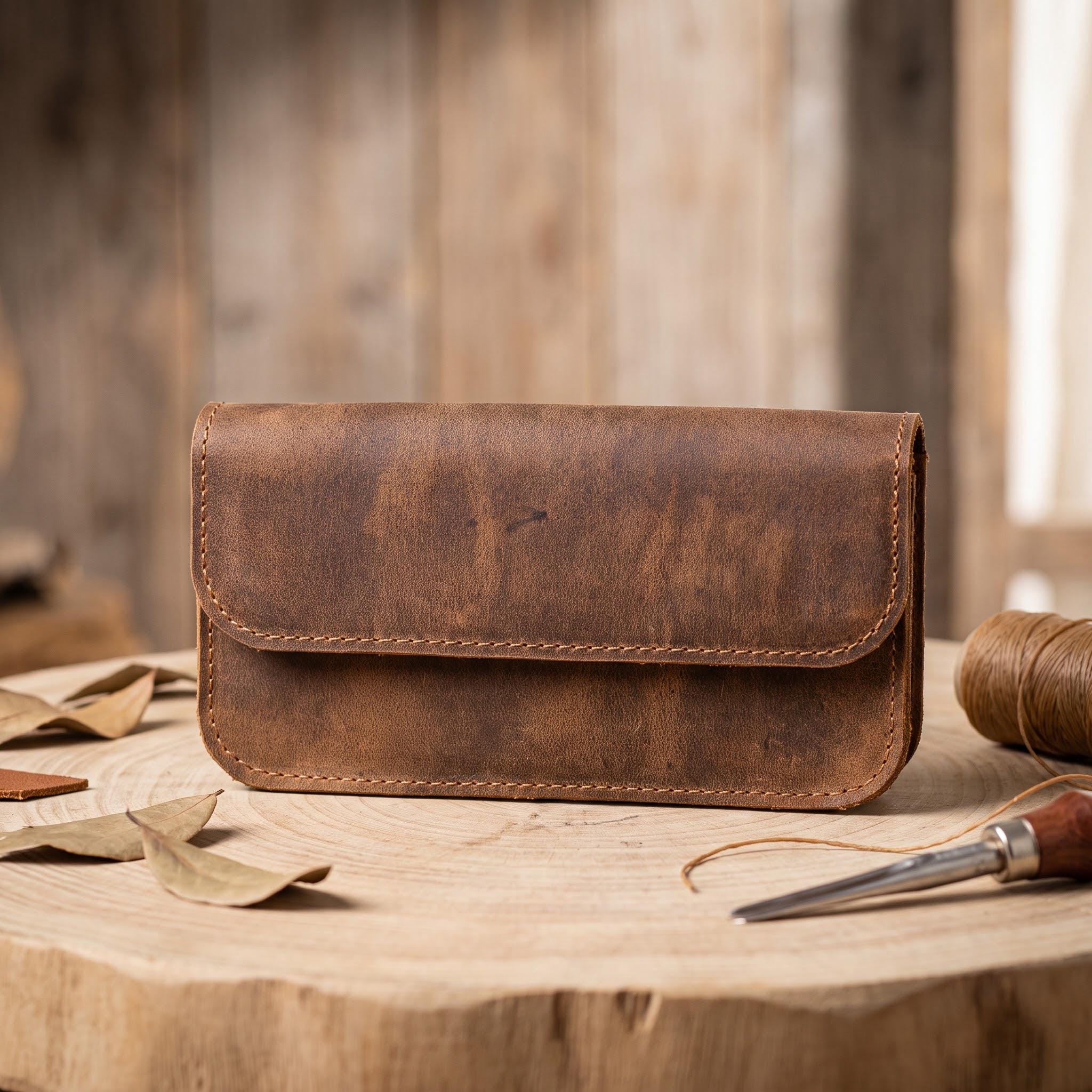 Leather Phone Pouch - Compact Daily Carry - Image 2